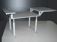 Ergonomischer Arbeitstisch für Buchscanner