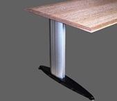 Chef-Schreibtisch mit Tischplatte aus massiver Eiche