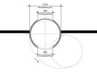 Lichtdichte Dunkelkammer-Drehtür als Lichtschleuse