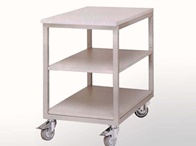 Laborwagen als Rolltisch für Werkstatt und Drucksaal