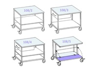 Laborwagen als Rolltisch für Werkstatt und Drucksaal